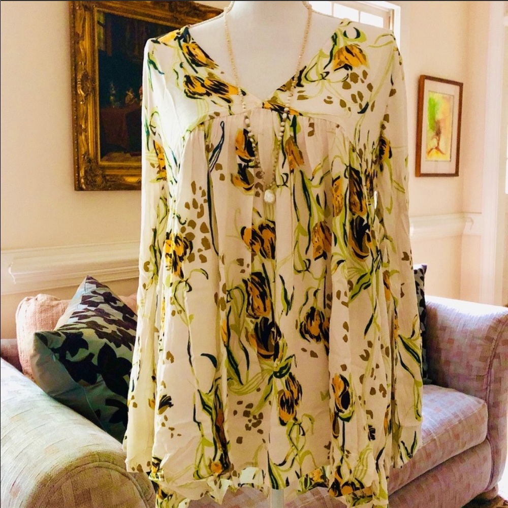 🌺🎉HP🎉🌺 NWT Free People Bella Floral Print Top - Picture 12 of 15